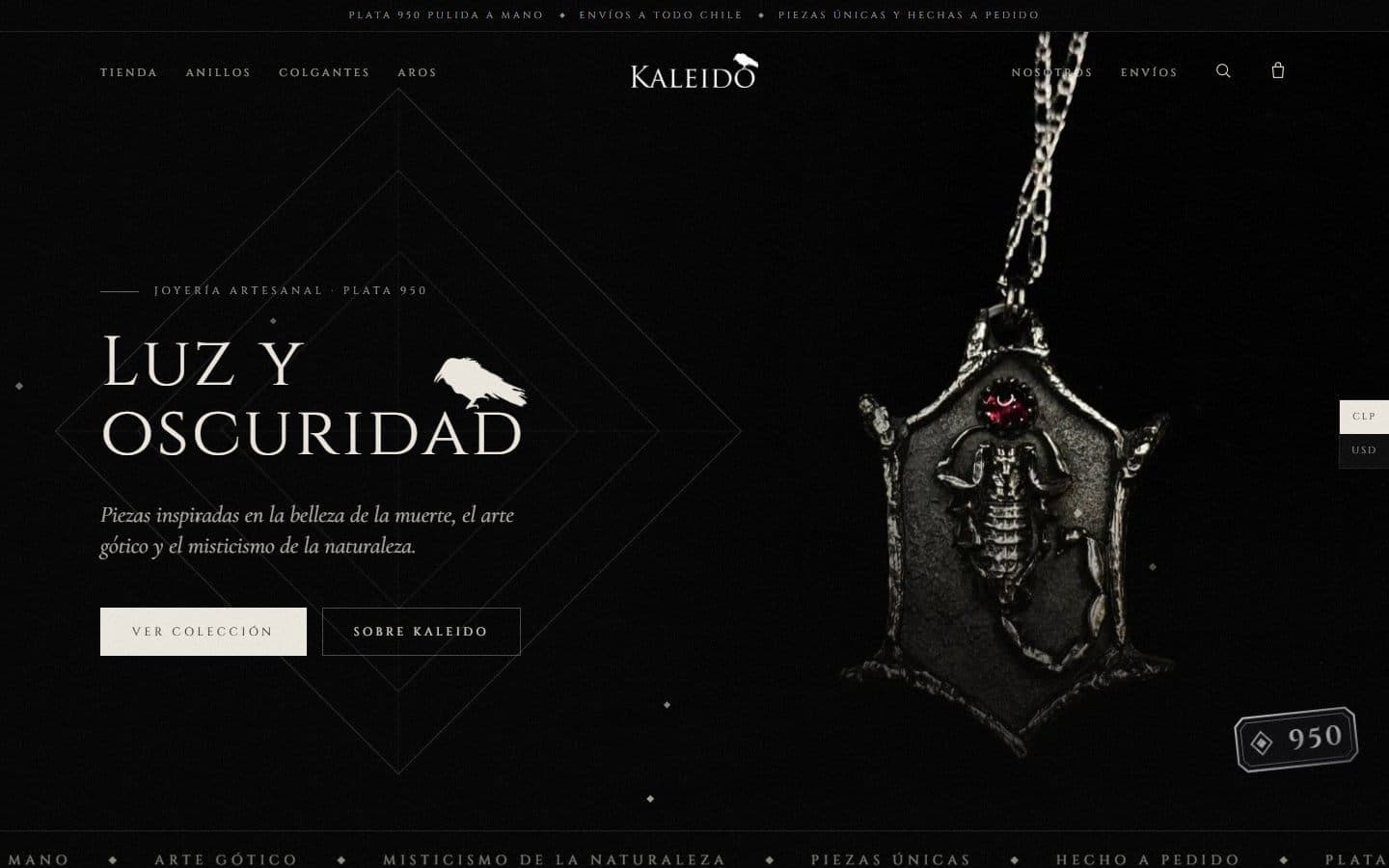 Kaleido Joyas — portada del sitio nuevo