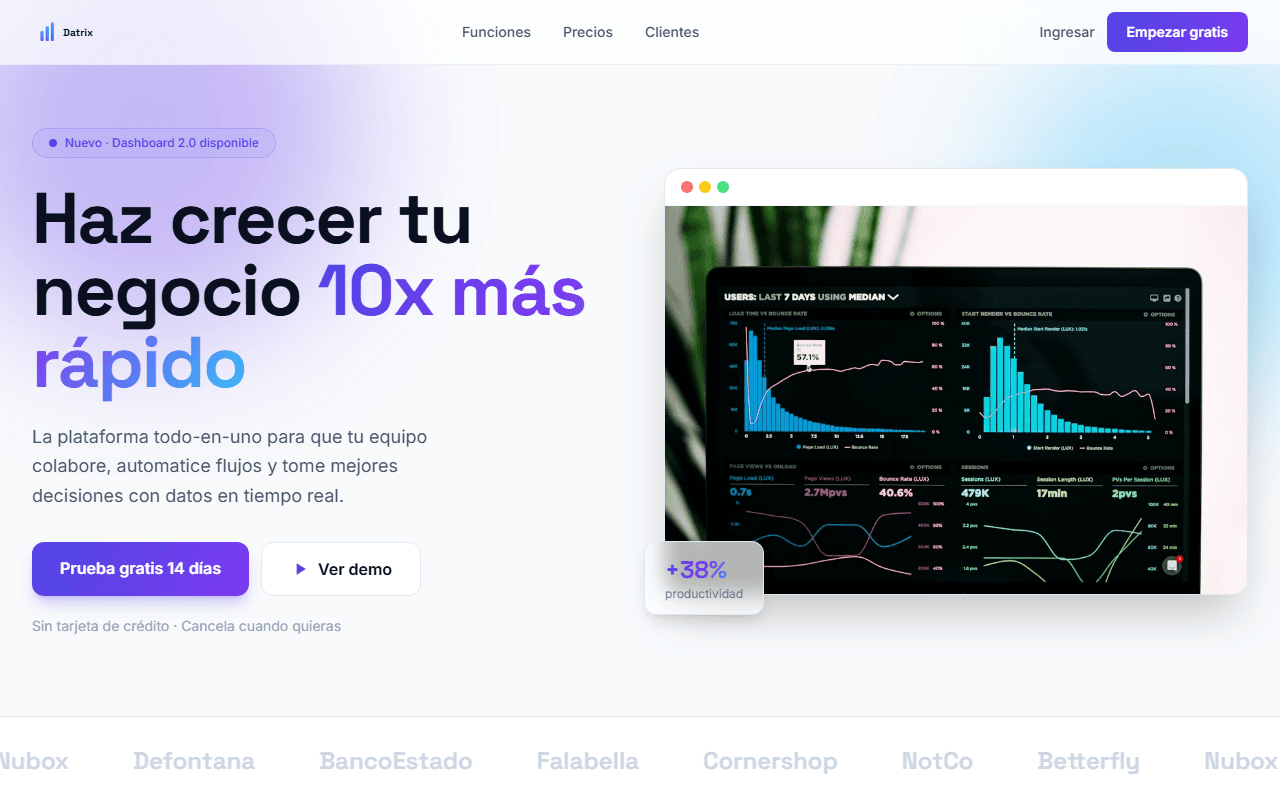 Plantilla Startup SaaS Landing