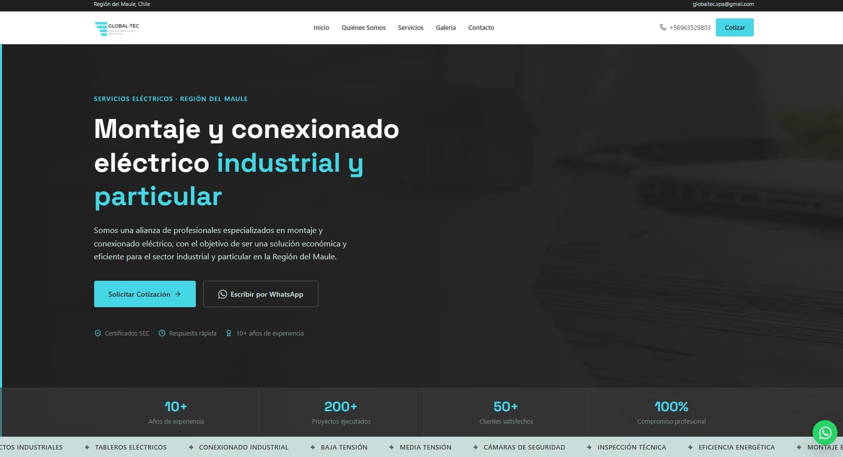 Screenshot de Global-Tec SPA